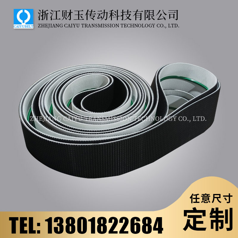 浙江財(cái)玉傳動(dòng)科技有限公司/CAIYUBELT/黑色草型紋輸送帶
