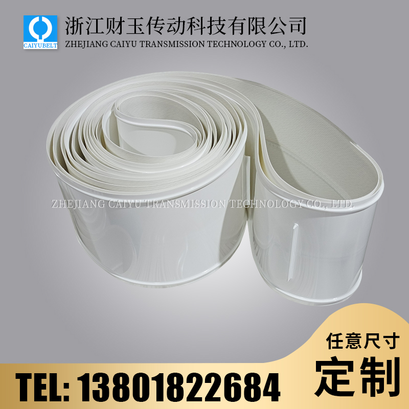 浙江財(cái)玉傳動(dòng)科技有限公司/CAIYUBELT/白色亮面輸送帶