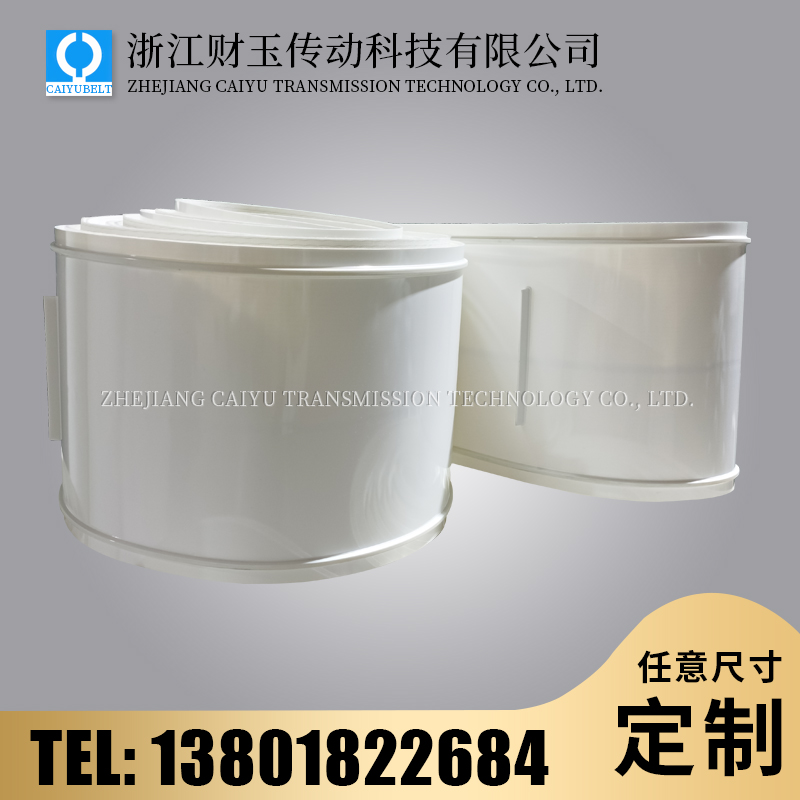 浙江財(cái)玉傳動(dòng)科技有限公司/CAIYUBELT/白色亮面擋板輸送帶