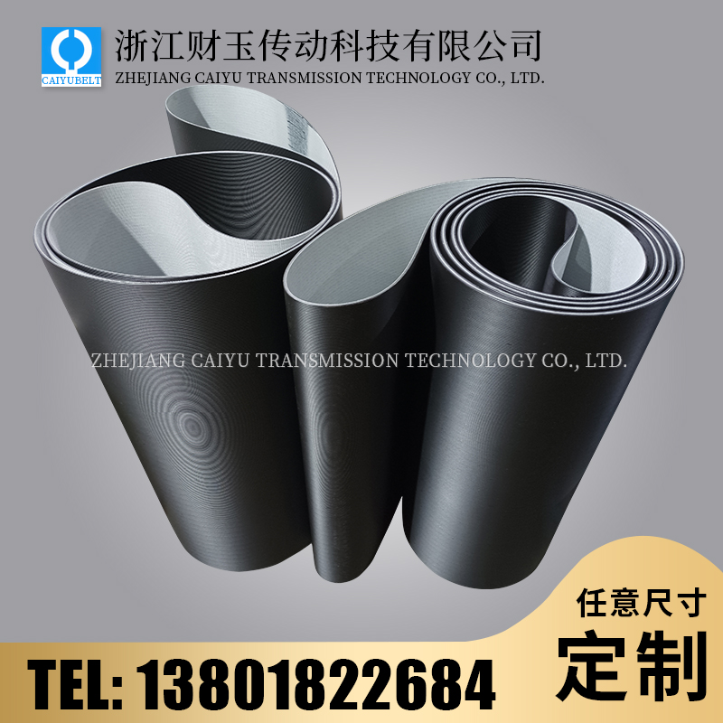 浙江財(cái)玉/CAIYUBELT/黑色細(xì)直條紋輸送帶