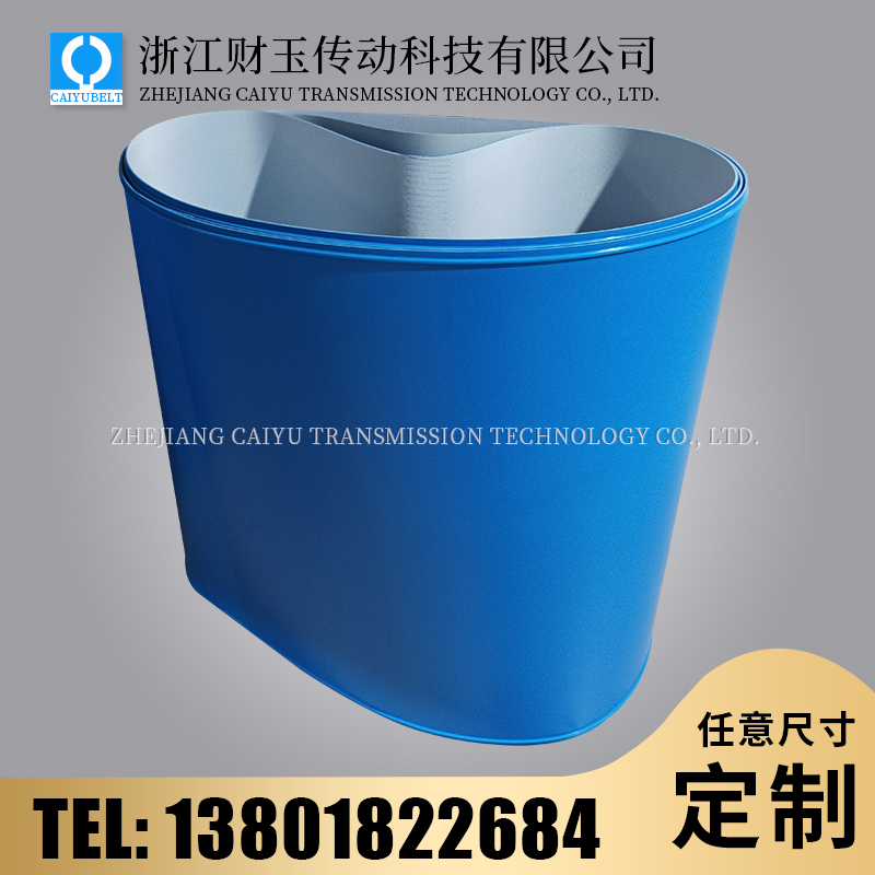 浙江財(cái)玉傳動(dòng)科技有限公司/CAIYUBELT/藍(lán)色PU亞光輸送帶
