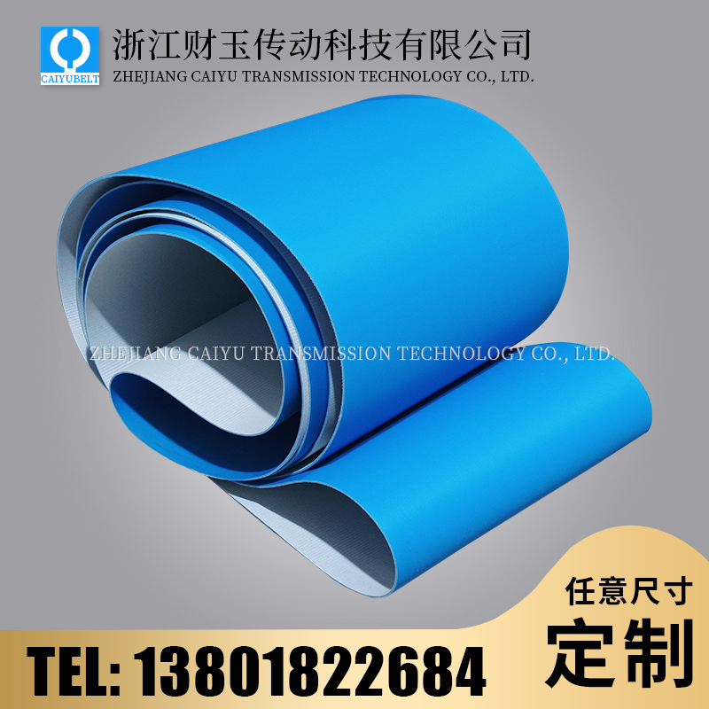 浙江財(cái)玉傳動(dòng)科技有限公司/CAIYUBELT/藍(lán)色亞光輸送帶
